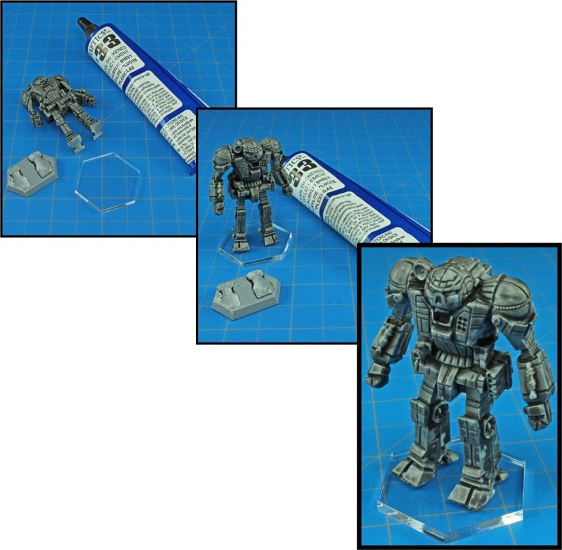 LITKO Clear Miniature Bases, Circular 1 Inch, 3mm Clear (25) - Image 3